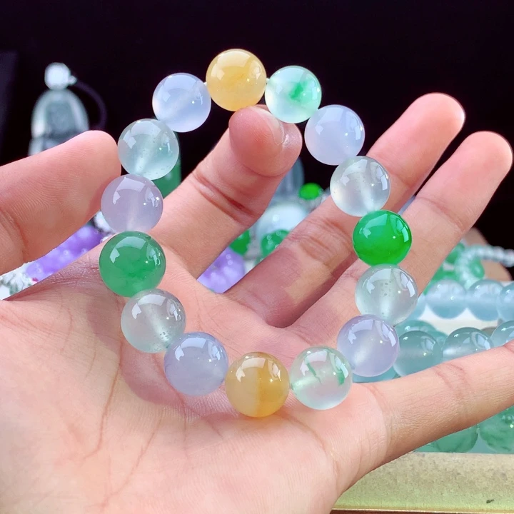 未镶嵌手串翡翠天然翡翠