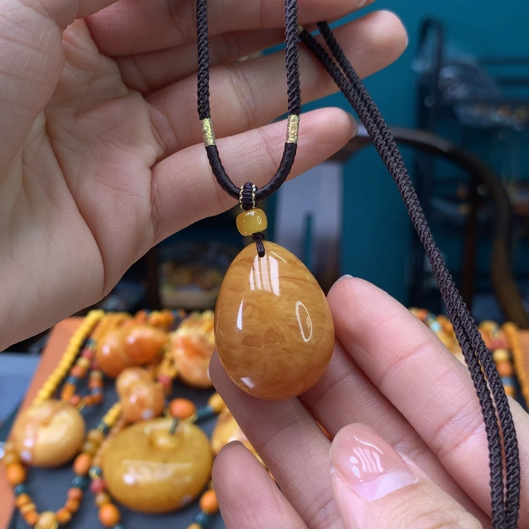 蜜蜡未镶嵌颈饰天然