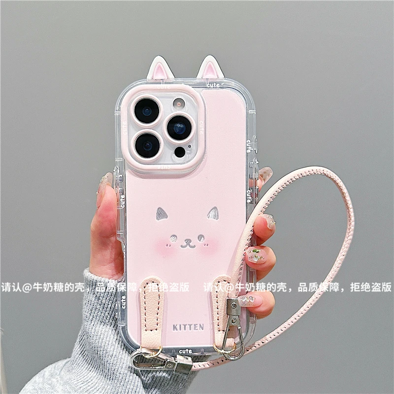 羽纱奶油壳适用苹果17/iPhone/华为荣耀/OPPO/VIVO/小米/手机壳潮
