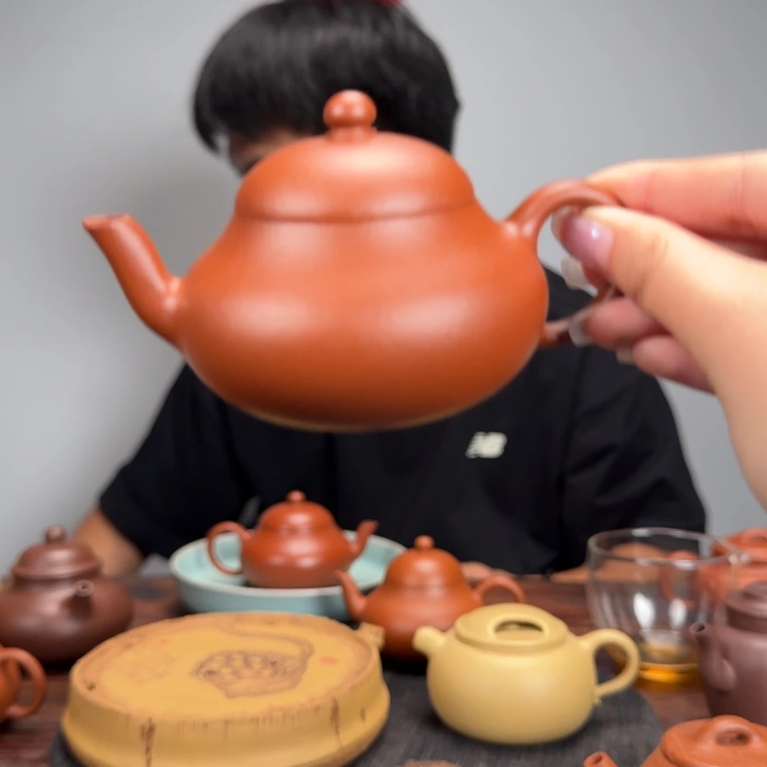 用***7茶壶紫砂若思梨壶瑕疵125cc