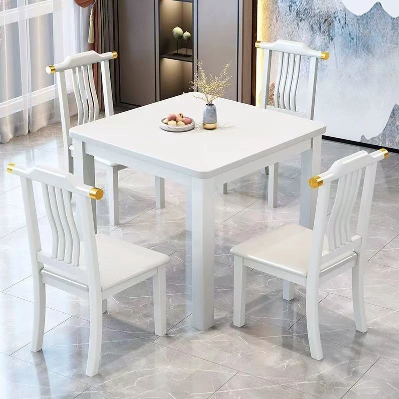 【精选厂家】正方形餐桌家用80全实木小方桌现代中式