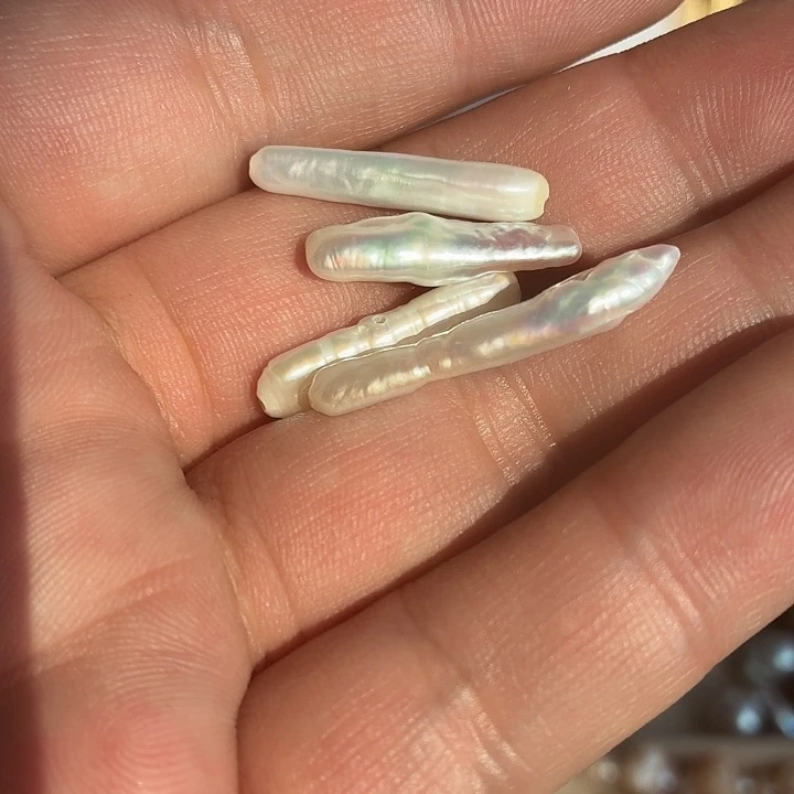 牙签珍珠淡水珍珠未镶嵌