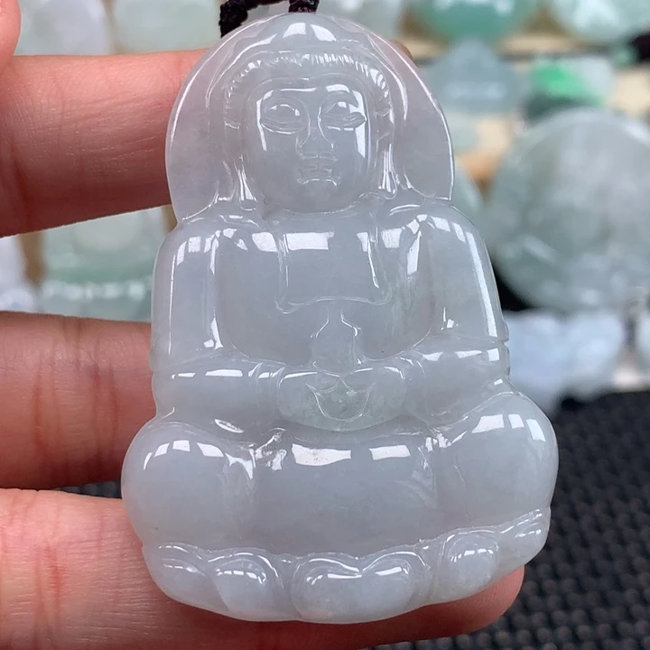 颈饰未镶嵌翡翠观音