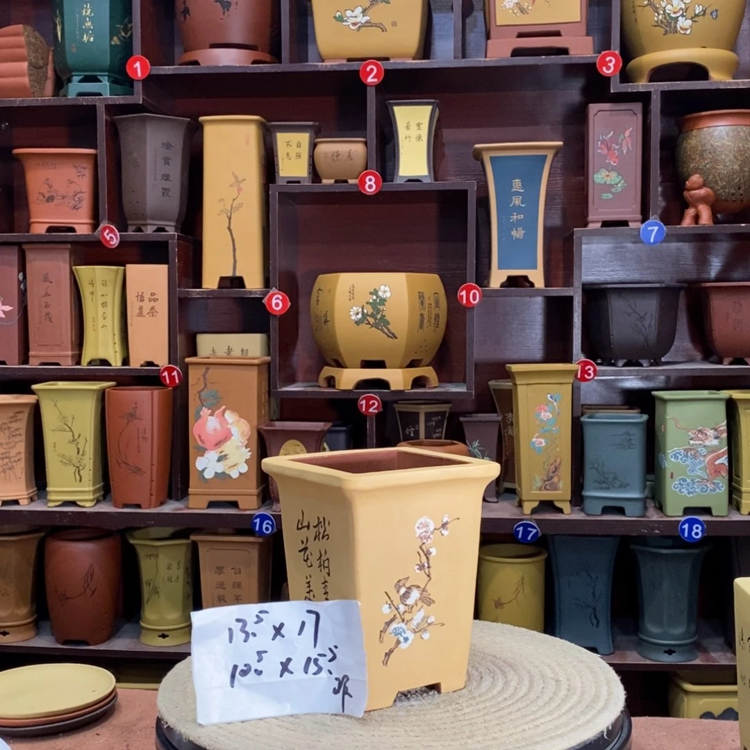 紫砂艺术紫砂花盆