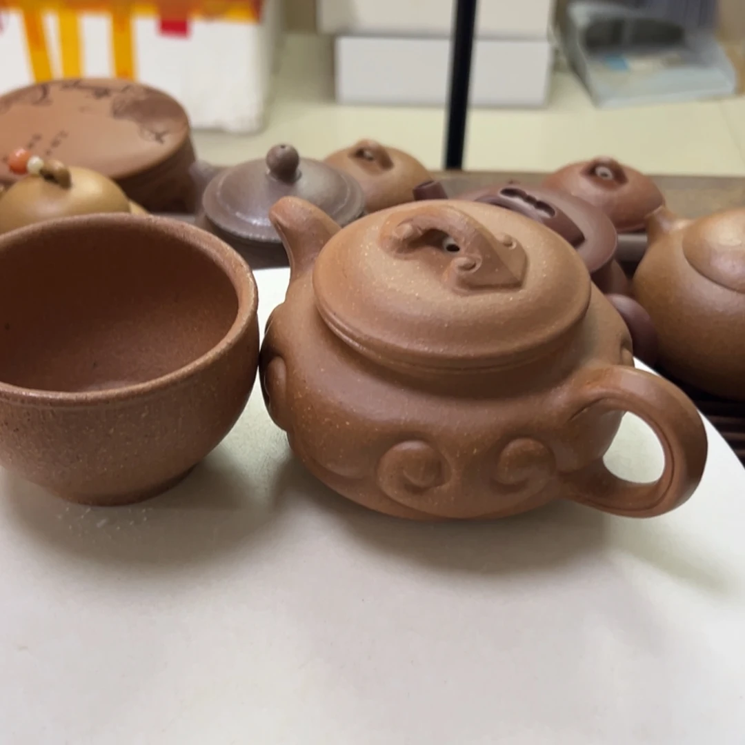 锦***花茶壶紫砂老段泥如意仿古200