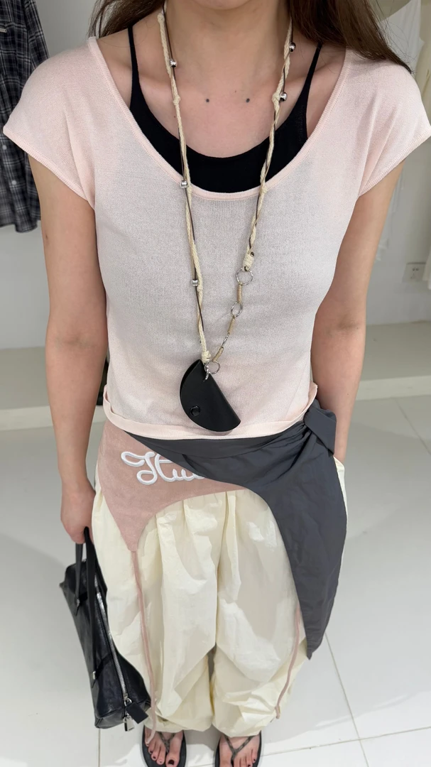 【多巴胺奶霜】真两件小众设计时尚显瘦针织短袖  Alter391