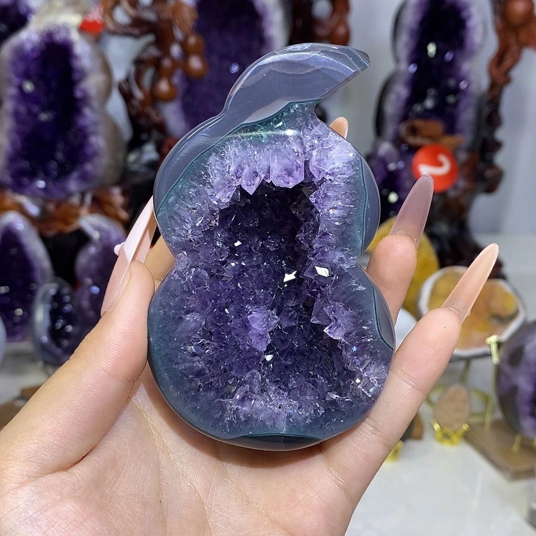 大型摆件（非配饰）紫晶未镶嵌