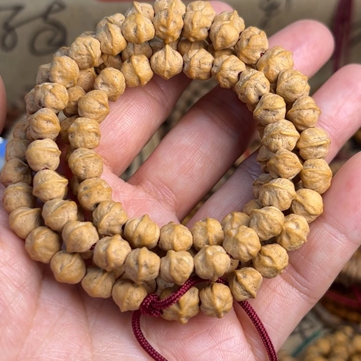 柏香籽/百香籽吊坠原桩白芽横打