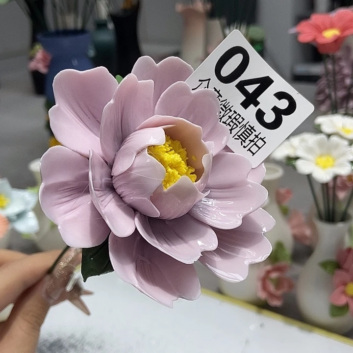 陶瓷纯手工捏花设计