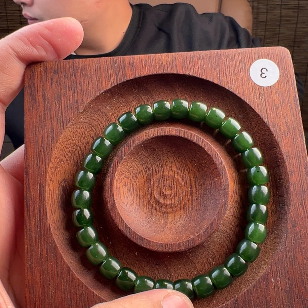 和田玉未镶嵌手链