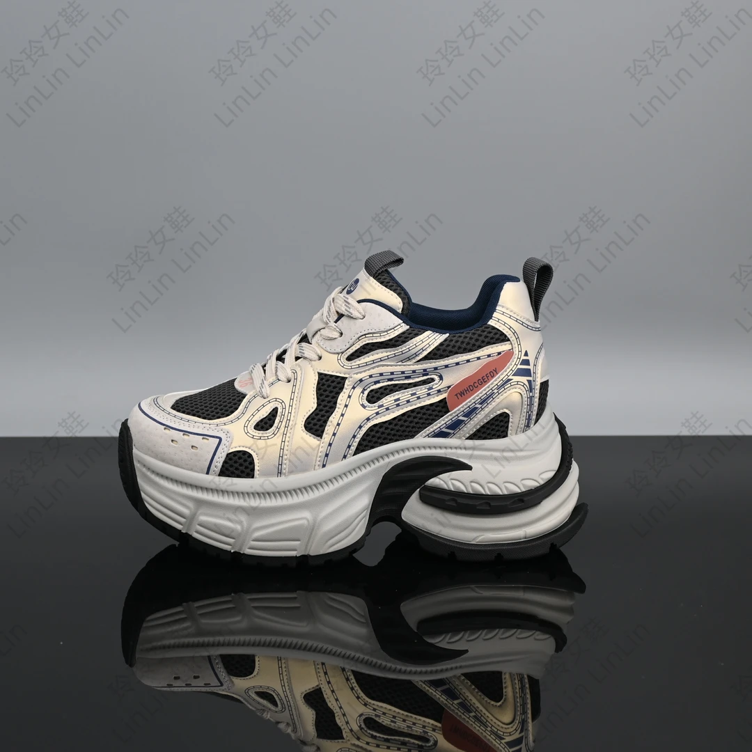 爆款厚底松糕软底软面老爹鞋25春季软底新款百搭潮流J