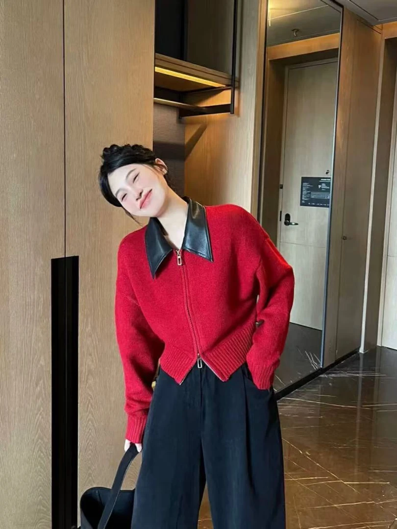 超火款早春季女装2025新款上衣初秋穿搭内搭打底衫毛衣美拉德外套