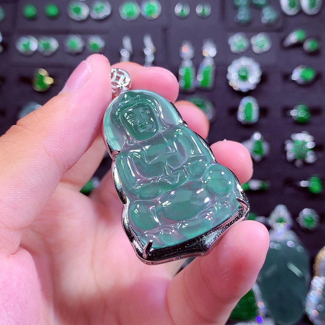 颈饰未镶嵌翡翠天然