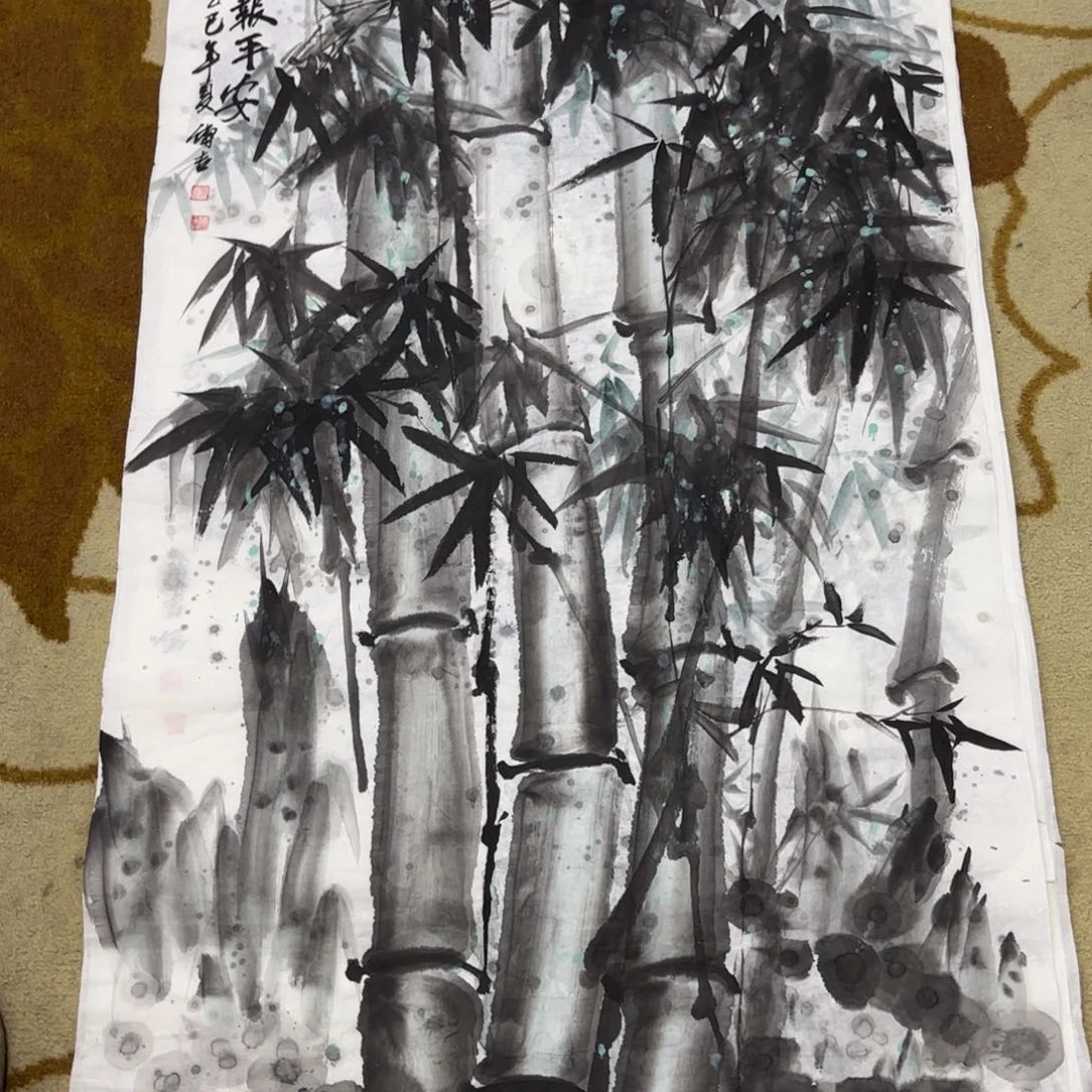 国画顾传吉四尺花鸟艺