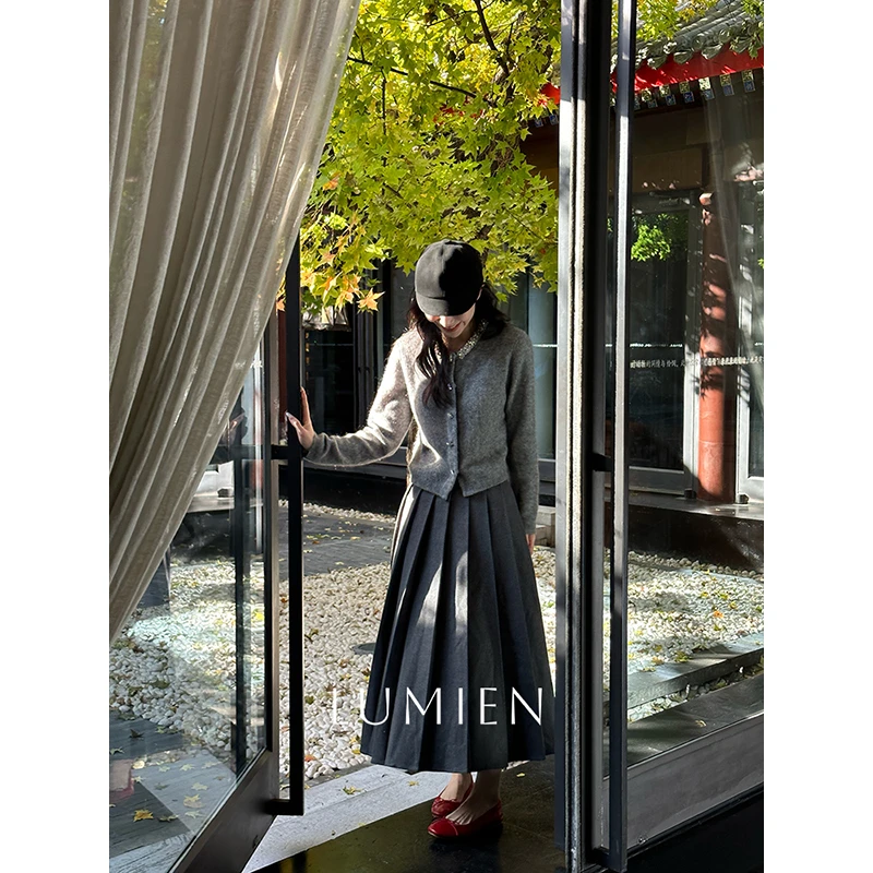 【LUMIEN】法式百褶半身裙LX4JQQ100