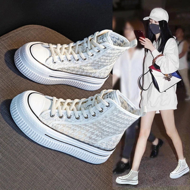 万达撤柜镂空马丁靴女秋季2025爆款凉鞋厚底增高透气薄款短靴网靴