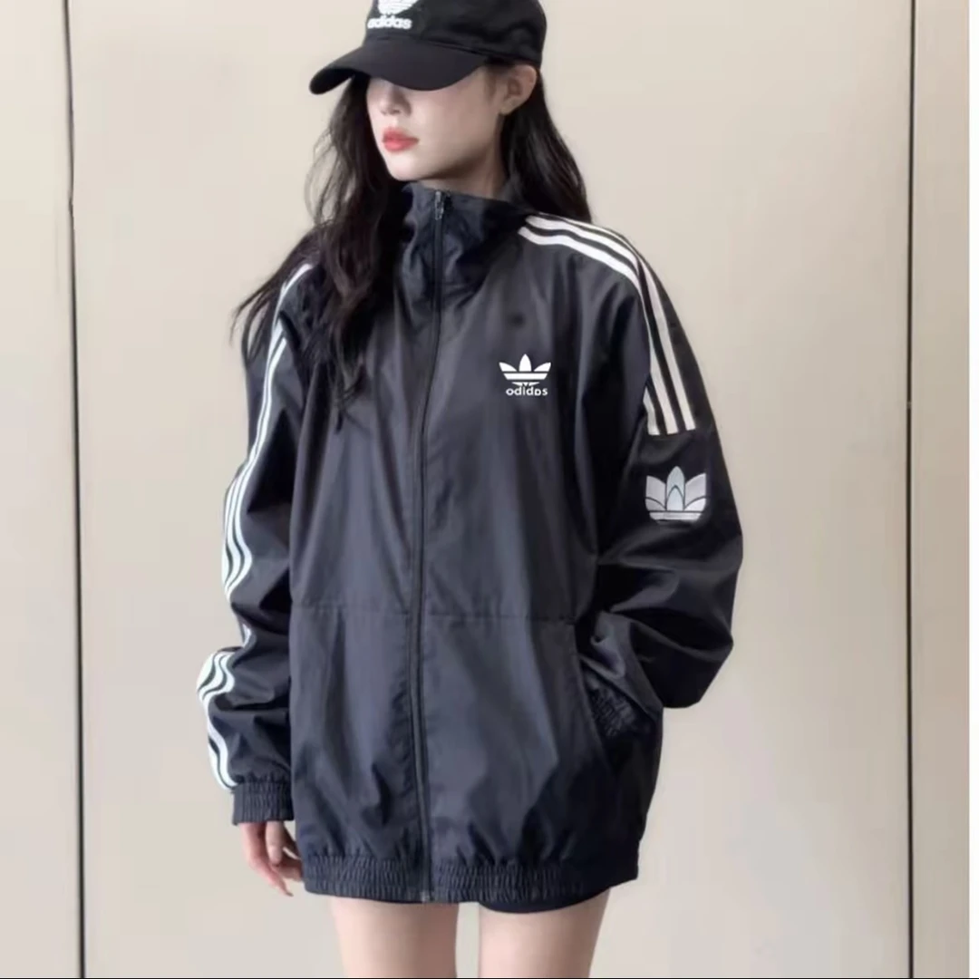 【奥莱撤柜】春秋情侣款外套刺绣立领风衣内里网衬休闲运动韩系7534