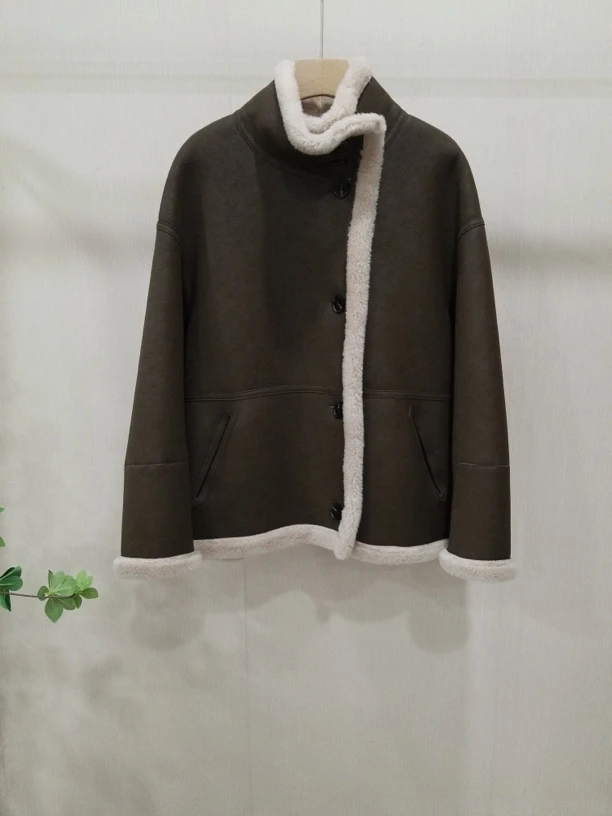 【Hua】5179秋冬季女士新款休闲时尚百搭保暖立领短款外套