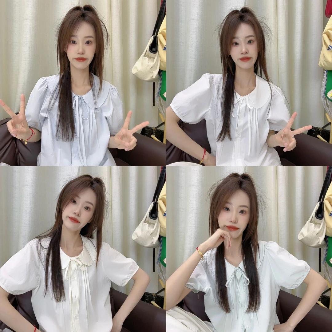 芬芬家-【娃娃领小衫】衣长56胸围105