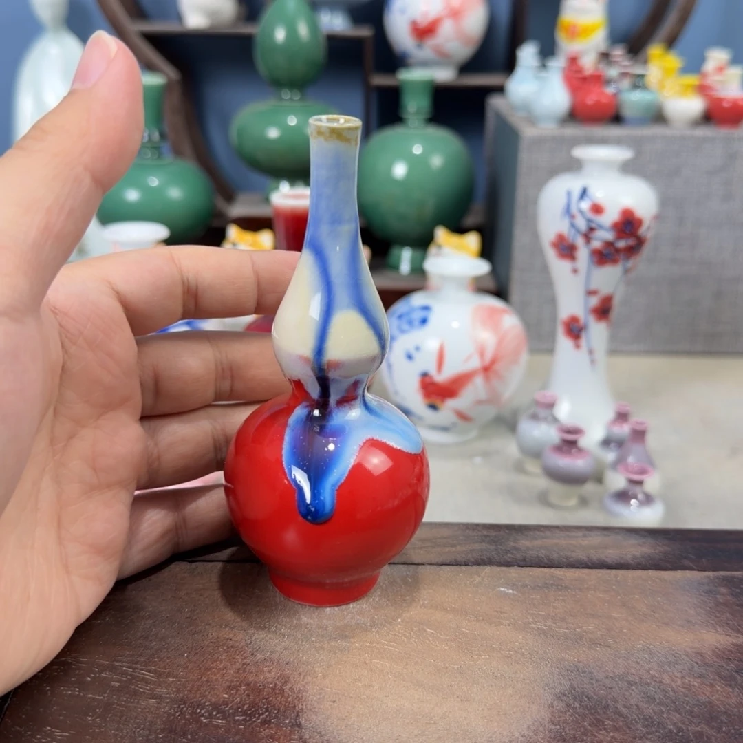 陶瓷手工小花器摆件