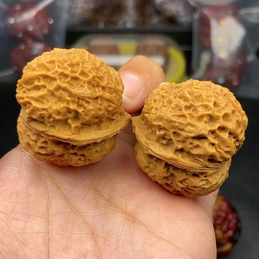 【闪购商品】把件文玩核桃37尺火麒麟金蟾