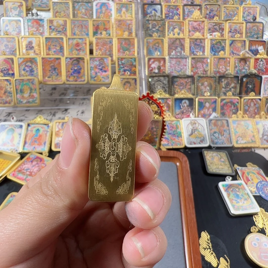 吊坠墨**学纯手绘绿妈妈纯手绘唐卡