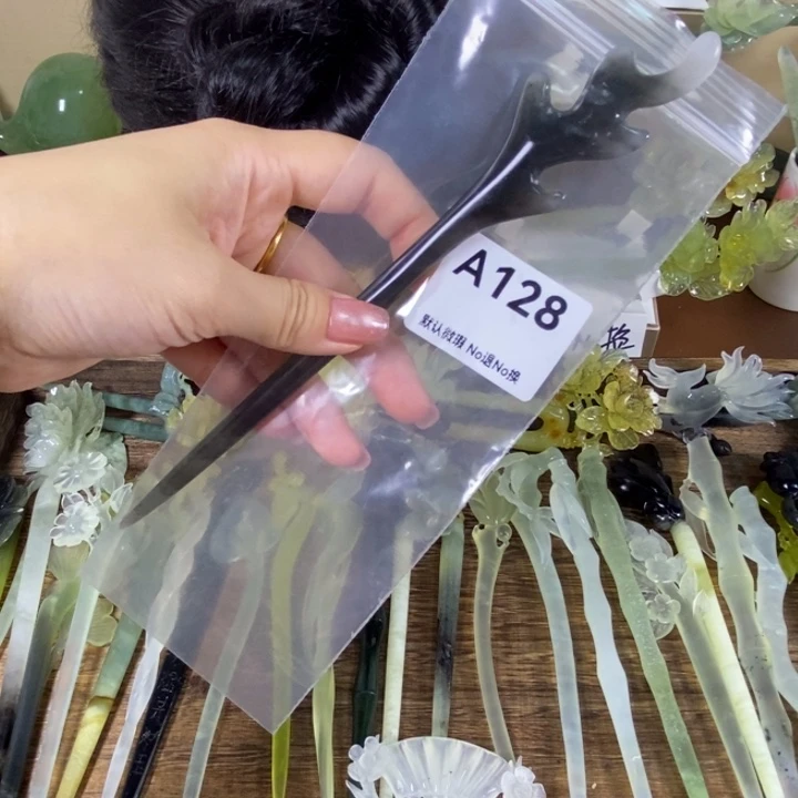 蛇纹石玉未镶嵌发饰