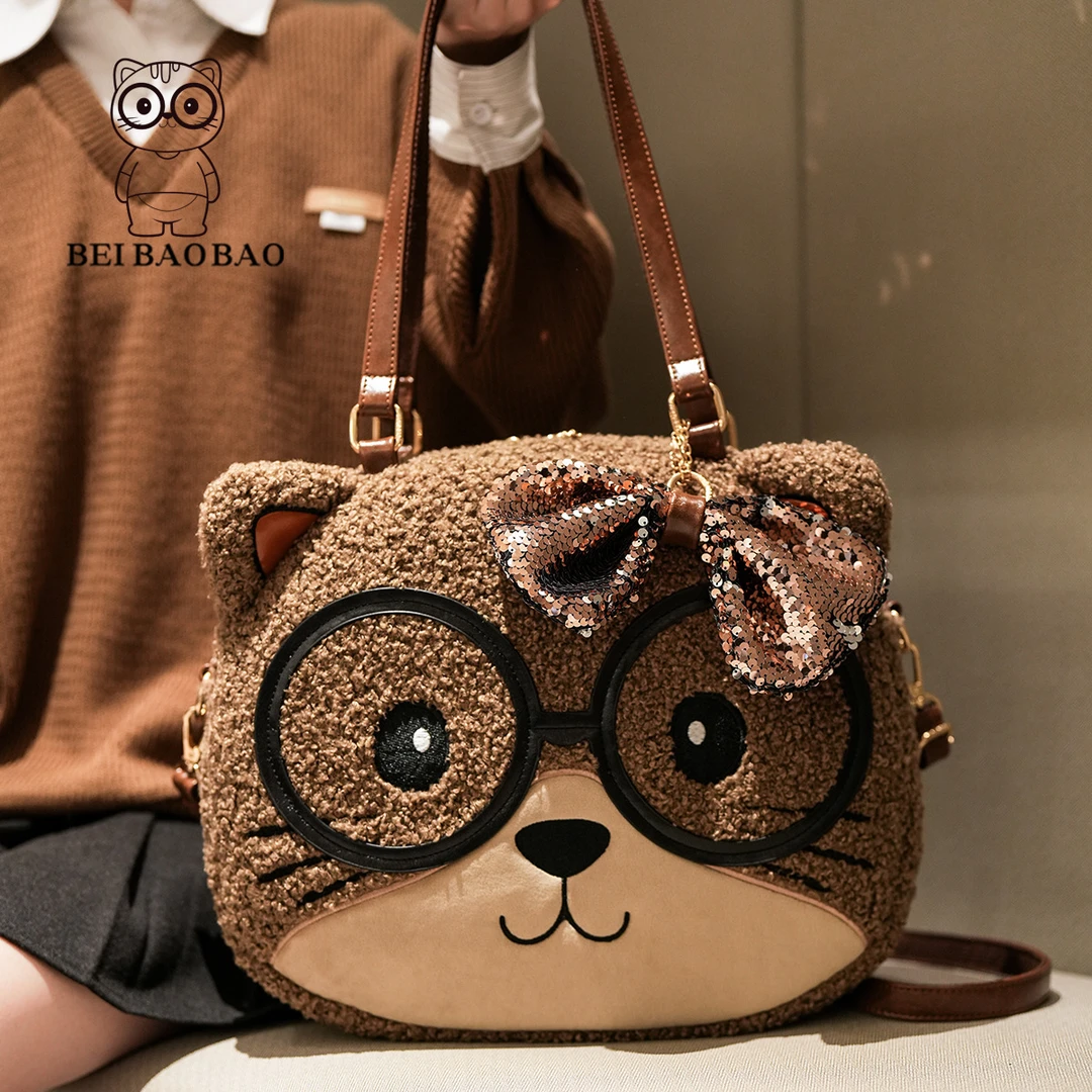 北包包源头工厂新款原创设计可爱猫咪单肩学生背包时尚