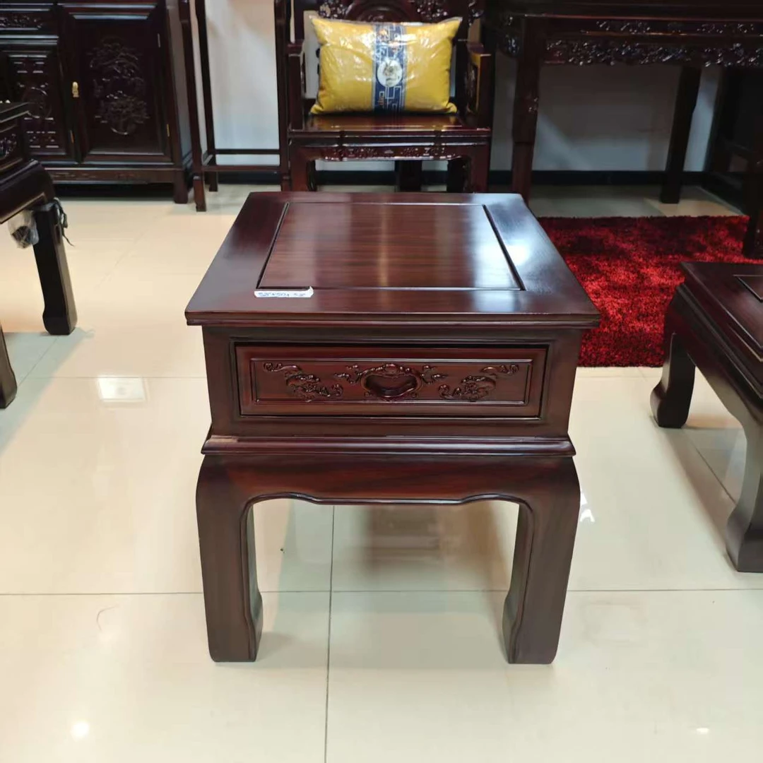 孤品 蝙蝠雕花角几尺寸:长58*宽50*高59