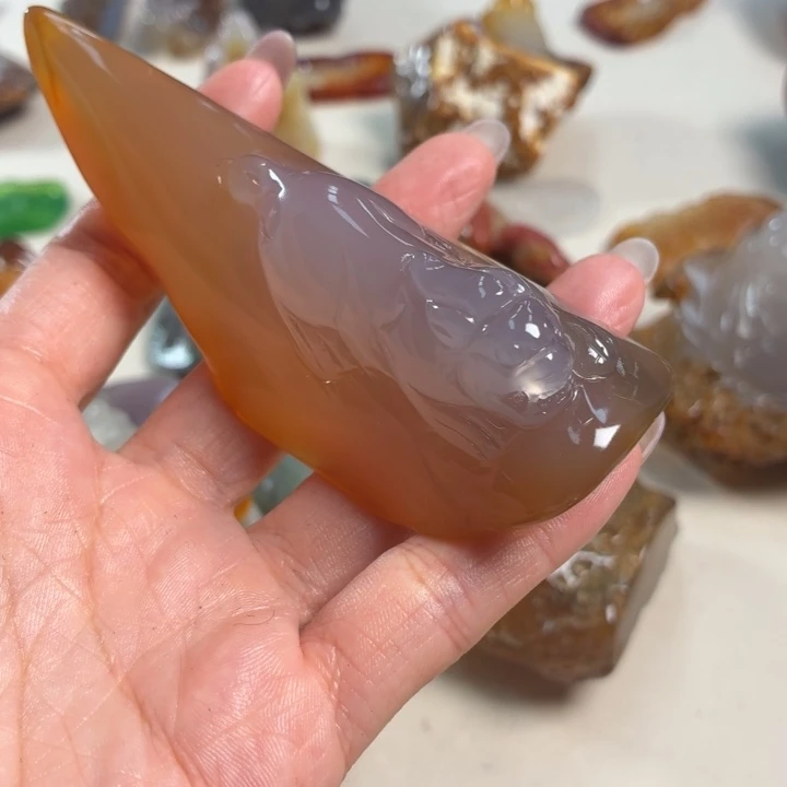 玛瑙/玉髓未镶嵌吊坠(不含链)