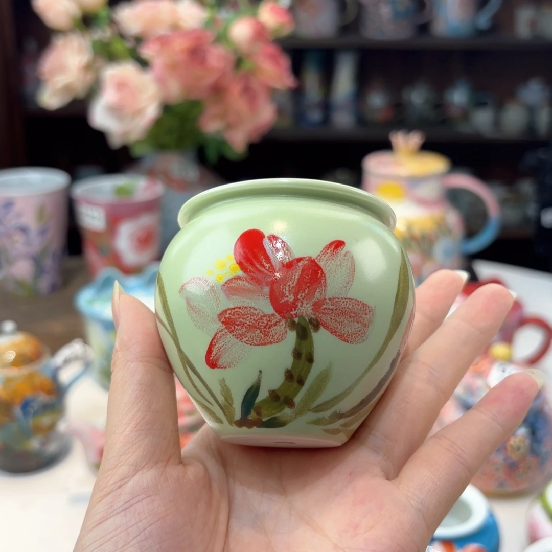 景德镇手绘高温釉下彩陶瓷茶具