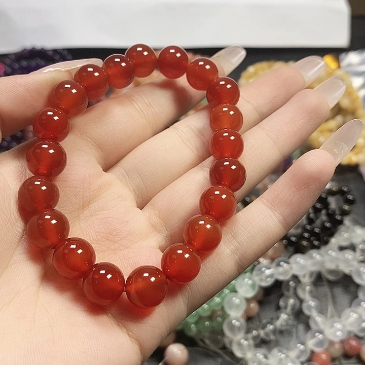 未镶嵌手链水晶红玛瑙