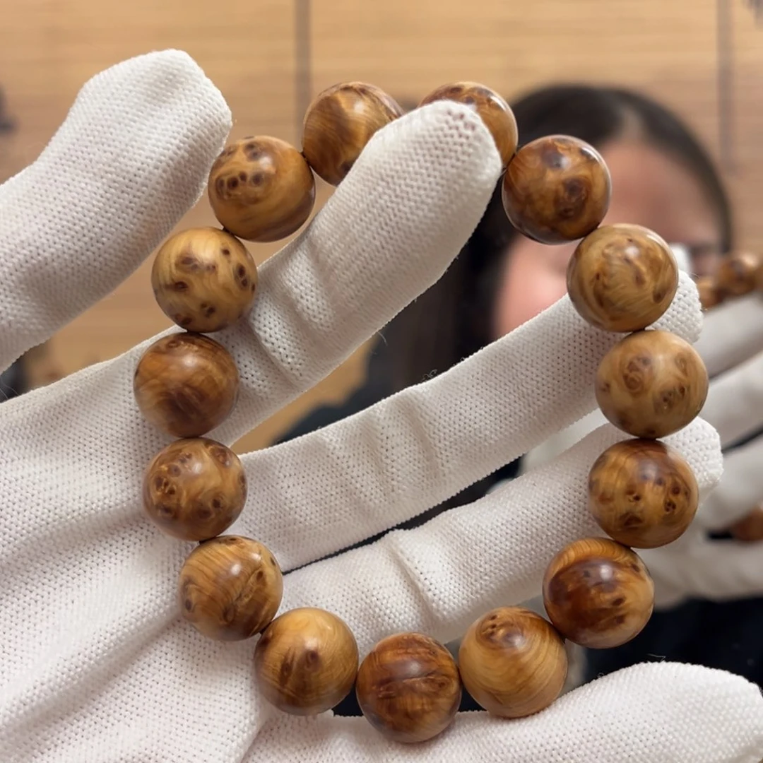 柏木（崖柏）手串/手链15老料瘤花30.8清香药香