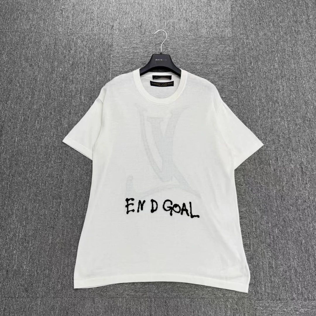 99新 LouisVuitton/路易威登 字母针织短袖/M码/编码19012