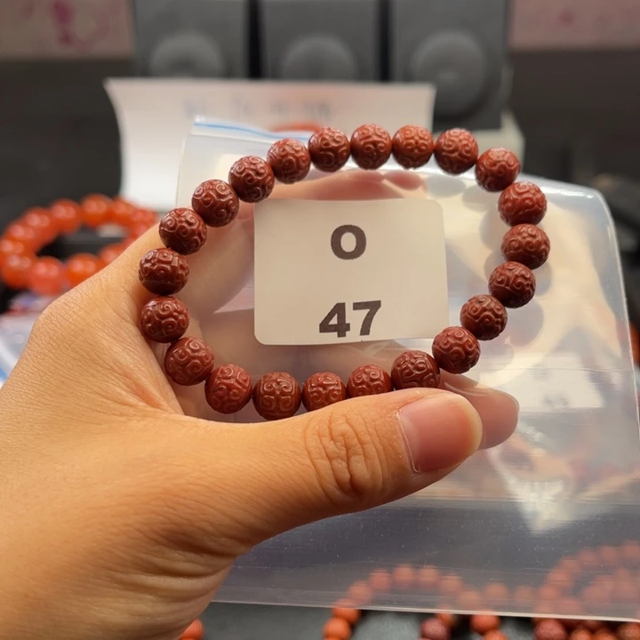 南红玛瑙未镶嵌多样性发货默认微瑕9mm