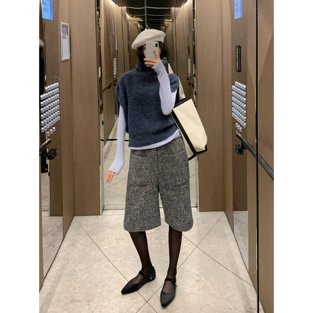 2025早秋超火一整套气质轻熟穿搭韩系慵懒风软糯针织毛衣两件套装