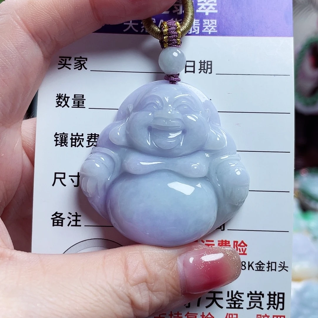 翡翠未镶嵌颈饰佛公15