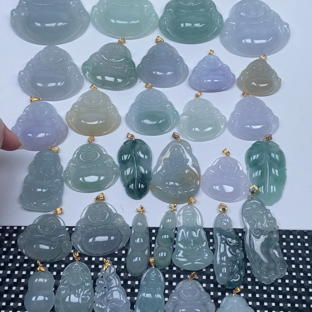 翡翠未镶嵌颈饰缅甸天然A货翡翠