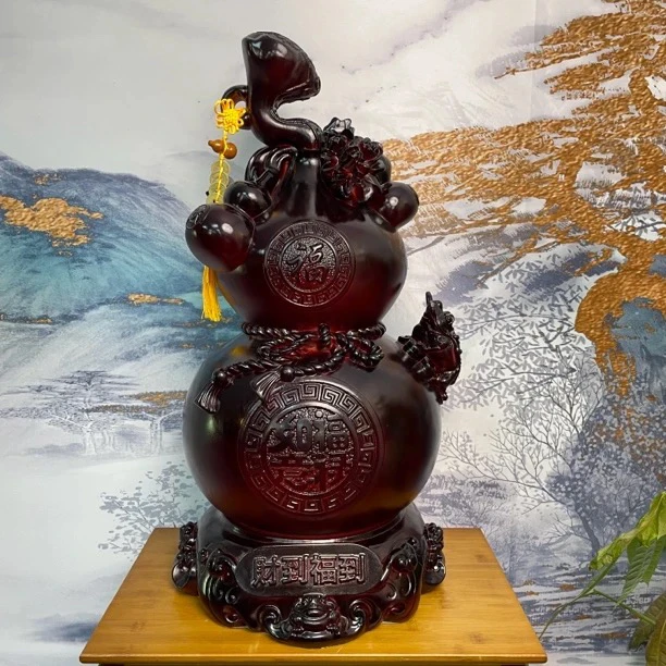 财到福到葫芦家居装饰摆件客厅书房送礼紫红款