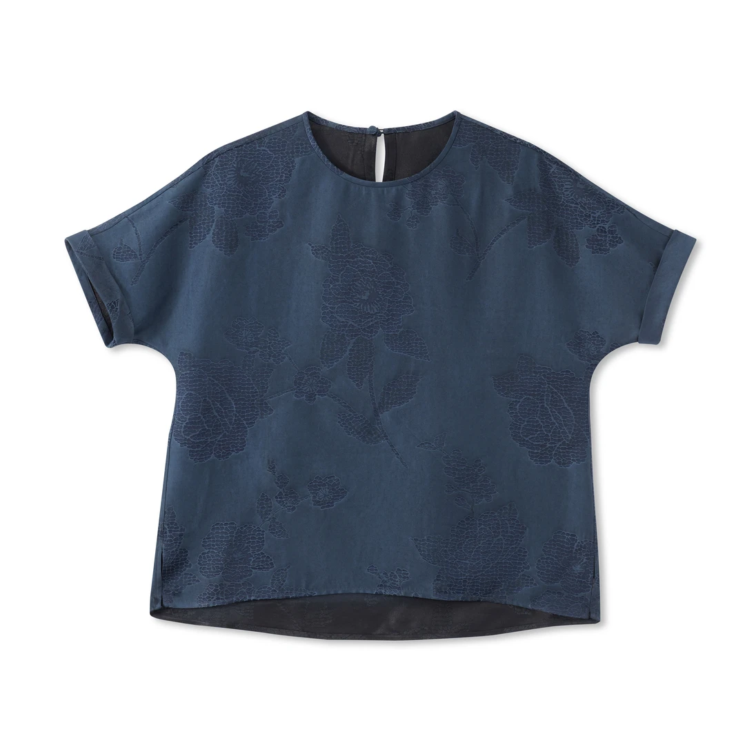 明鸿-YZQS257697新中式桑蚕丝中国风复古时尚气质百搭上衣