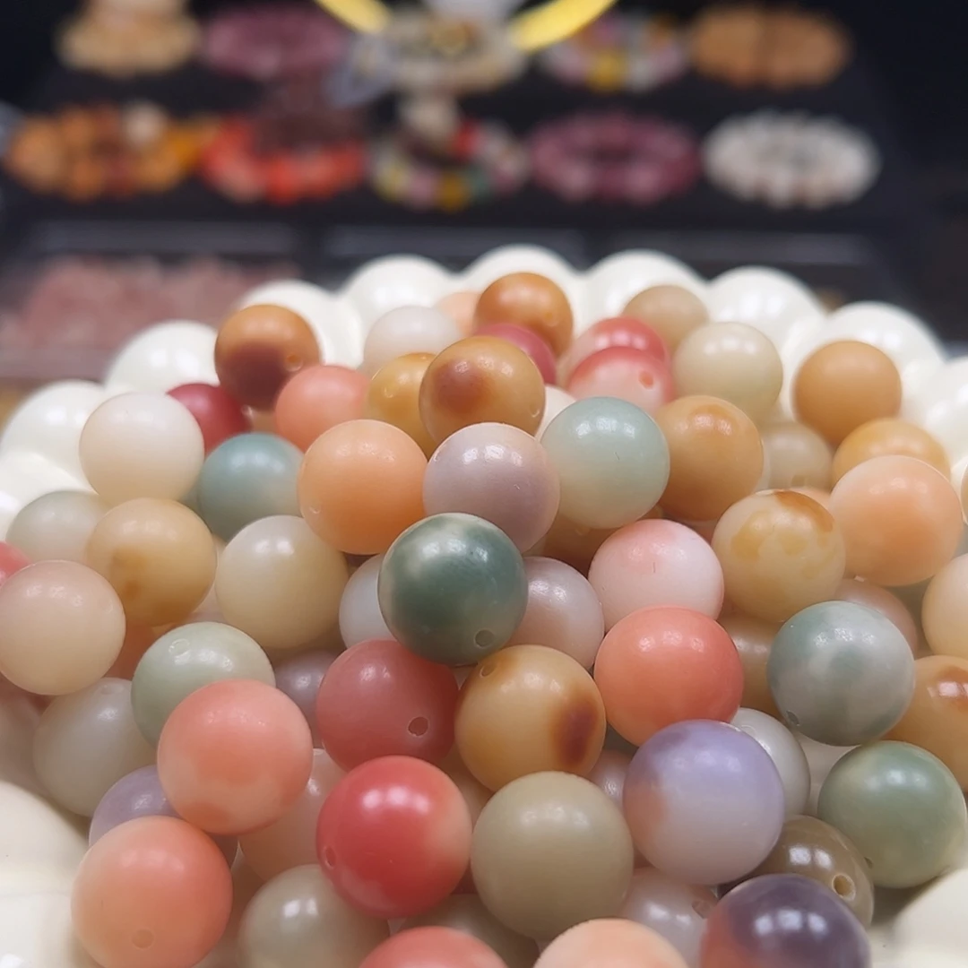 手串菩提根/象牙果卡14非料花皮圆500颗