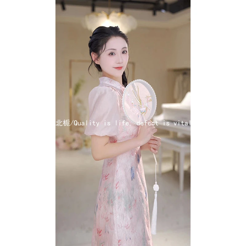 【化蝶】印花蝴蝶新中式连衣裙812655+812614