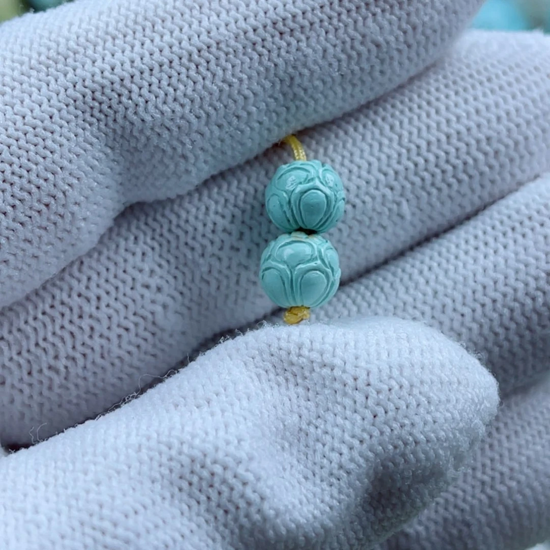 绿松石未镶嵌珠宝奇石7+mm