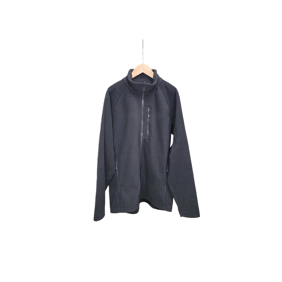 MEI系秋冬中性款款长袖半高领拉链厚款内搭外穿抓绒外套