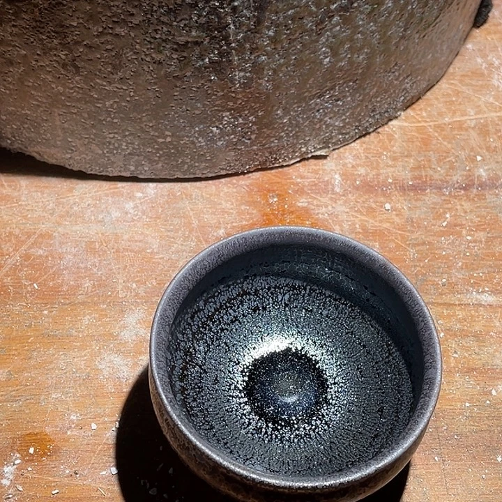 行***者茶盏宋景建盏龙窑柴烧