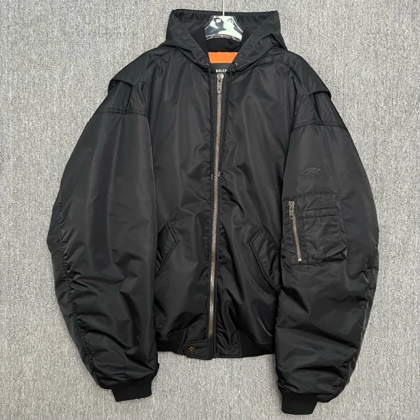 99新 Balenciaga/巴黎世家 3钩刺绣飞行员夹克外套/3码/13301
