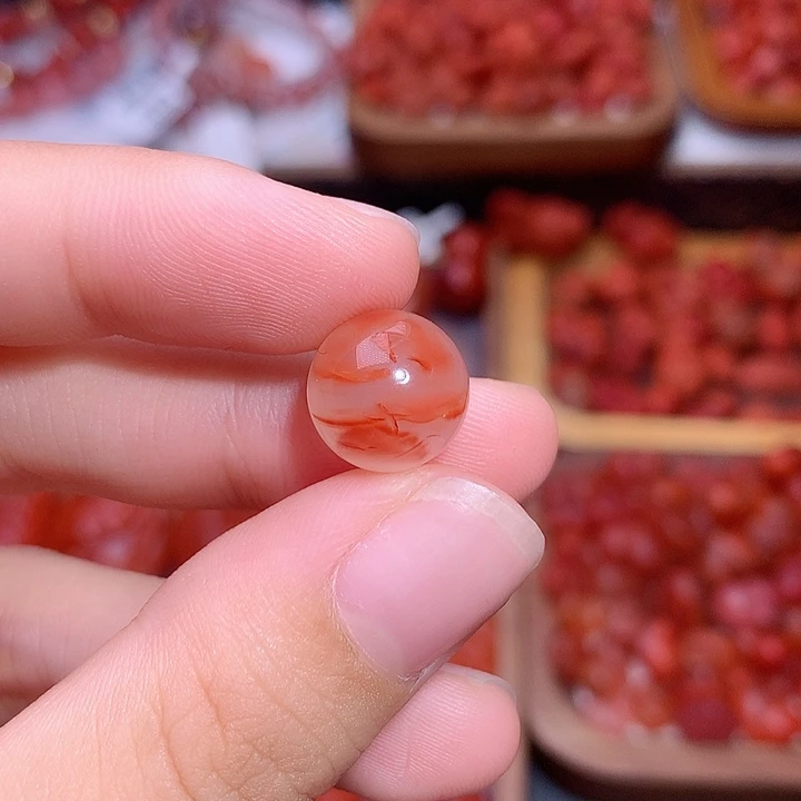 南红玛瑙未镶嵌南红飘花（11）