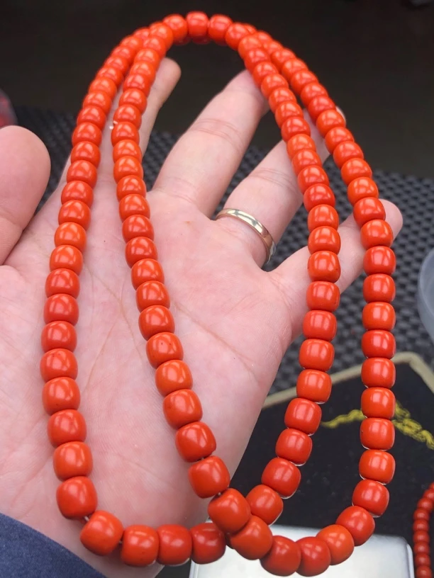 A315满色满肉9mm老型桶珠108佛珠手串