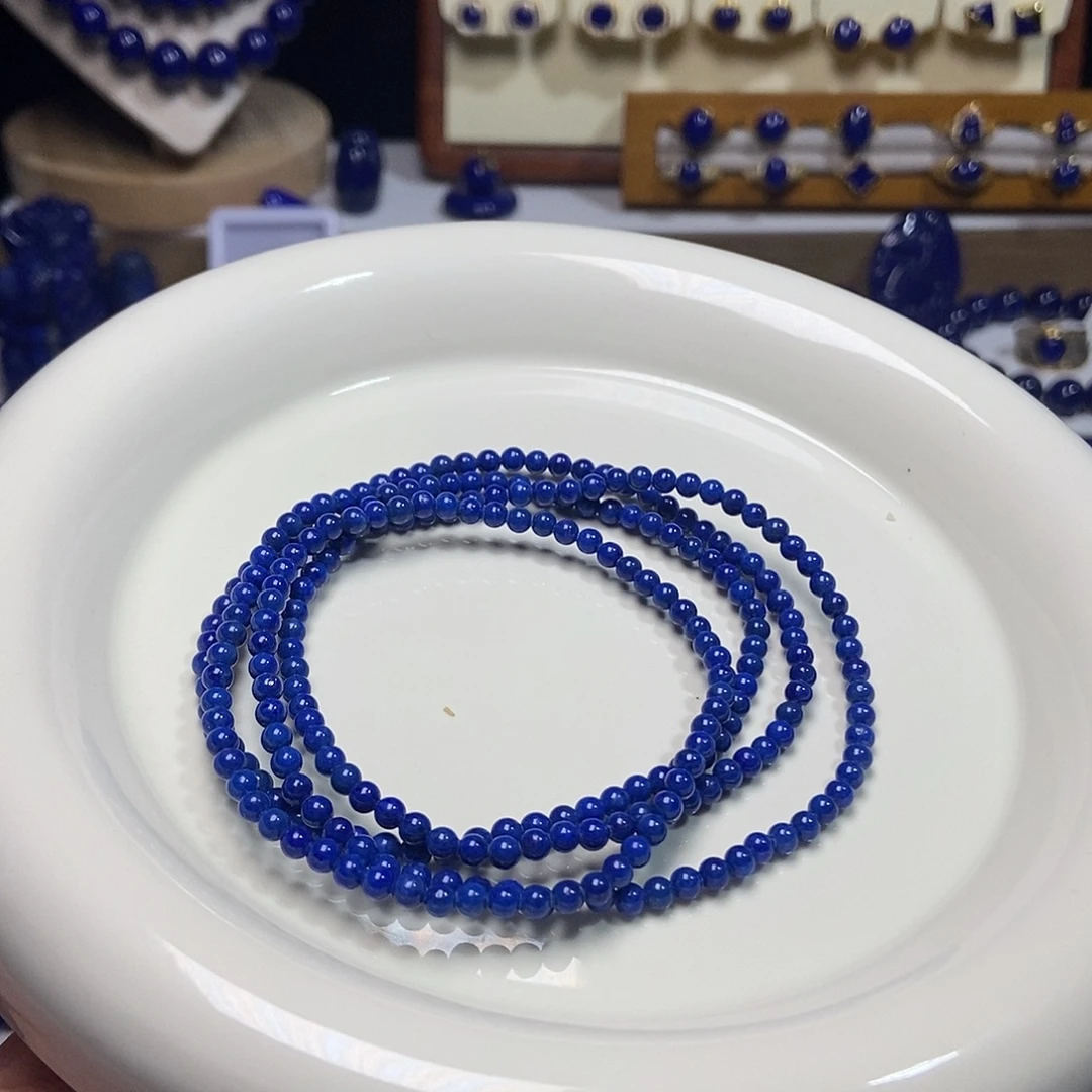 *****青金石未镶嵌双11 福利 高品小米珠长链