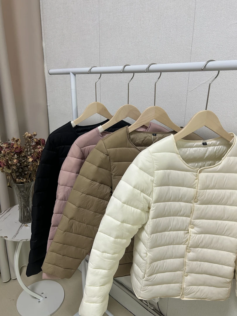 时尚棉服女短款韩版修身内搭棉衣女款爆款2024款女士小棉袄轻薄